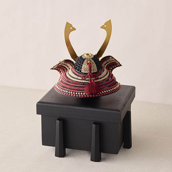 五月人形 平安豊久 雄山作 無双雀黒小札紅梅威 兜 単品 櫃付き GH-031-KT 詳細画像 平安豊久 五月人形 雄山作 無双雀黒小札紅梅威 兜 単品 櫃付き GH-031-KT 詳細画像