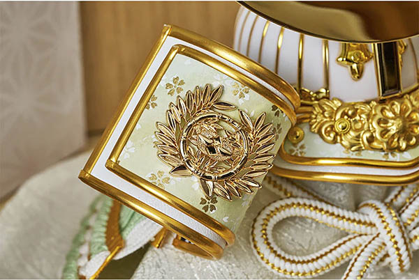 五月人形 久月 久月 兜 収納飾り 正絹 若草段縅 伊達政宗 白木 木目 詳細画像 久月 五月人形 久月 兜 収納飾り 正絹 若草段縅 伊達政宗 白木 木目 詳細画像