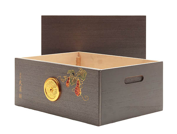 久月　 五月人形　久月 兜 収納飾り 正絹 紺糸段縅 瓢箪二曲屏風 収納箱　詳細画像