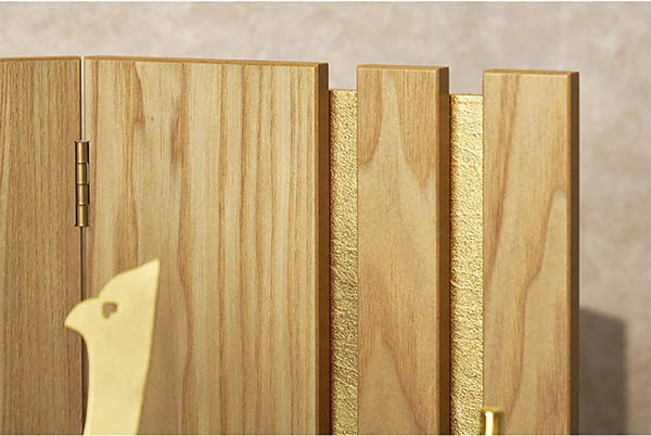 五月人形 久月 中村宗光作 兜 収納飾り 正絹 白糸沢瀉縅 久月監製 麻の葉寄木二曲屏風 タモ収納箱 白木 木目 詳細画像 久月 五月人形 中村宗光作 兜 収納飾り 正絹 白糸沢瀉縅 久月監製 麻の葉寄木二曲屏風 タモ収納箱 白木 木目 詳細画像