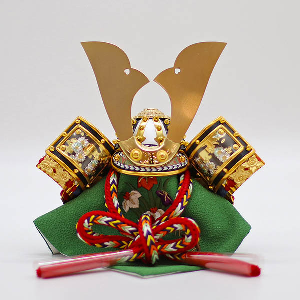 久月　 五月人形　上原玉鳳作 収納飾り 正絹 色々縅 久月監製　詳細画像