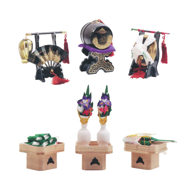 久月　 五月人形　中村宗光作 竹雀之兜 三段飾り 赤糸縅 アルミフレーム飾り台 久月監製　詳細画像