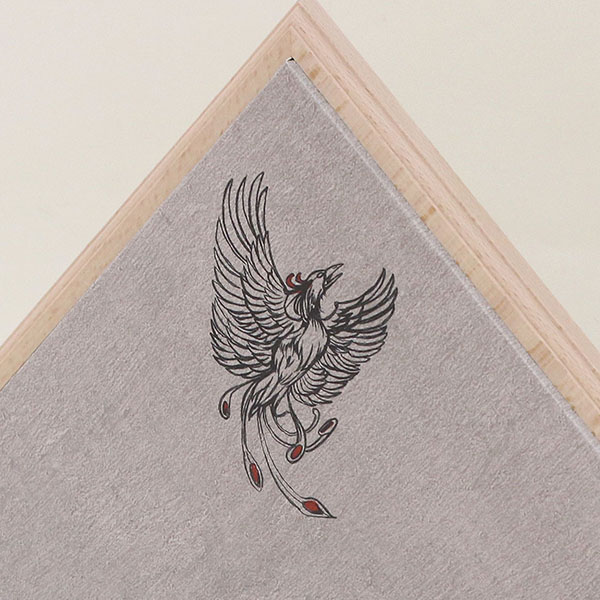 久月　 五月人形　久月作 四神之兜 平飾り 正絹 紫裾濃縅 折りたたみ式台 甲冑師 鈴木利光　詳細画像