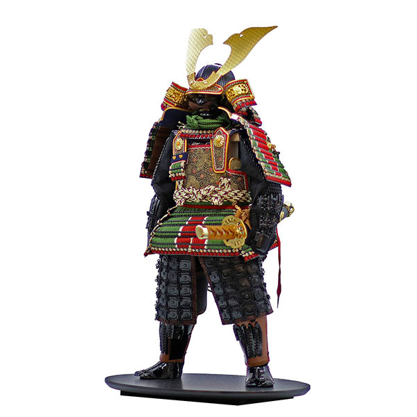 五月人形 久月 中村宗光作 英傑 立ち姿 鎧飾り 正絹 萌黄沢瀉縅 久月監製 詳細画像 久月 五月人形 中村宗光作 英傑 立ち姿 鎧飾り 正絹 萌黄沢瀉縅 久月監製 詳細画像