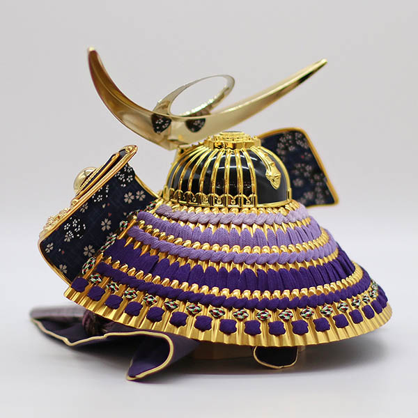 久月　 五月人形　久月 天空 兜 収納飾り 紫翠 虎二曲屏風 櫃型収納箱　詳細画像