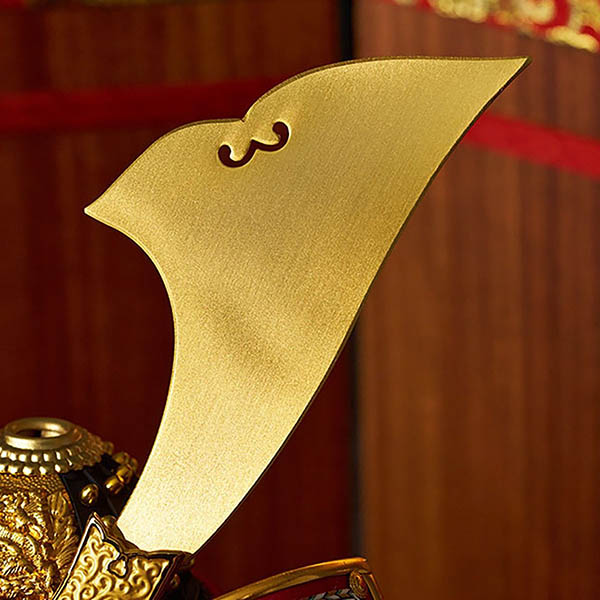 久月　 五月人形　中村宗光作 銘木 花梨 鎧 二引き 収納飾り 正絹 紅雅茜縅 久月監製 木目　詳細画像