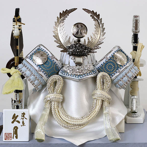 久月　 五月人形　久月 徳川家康公 兜 アクリルケース 取付ケース入り　詳細画像