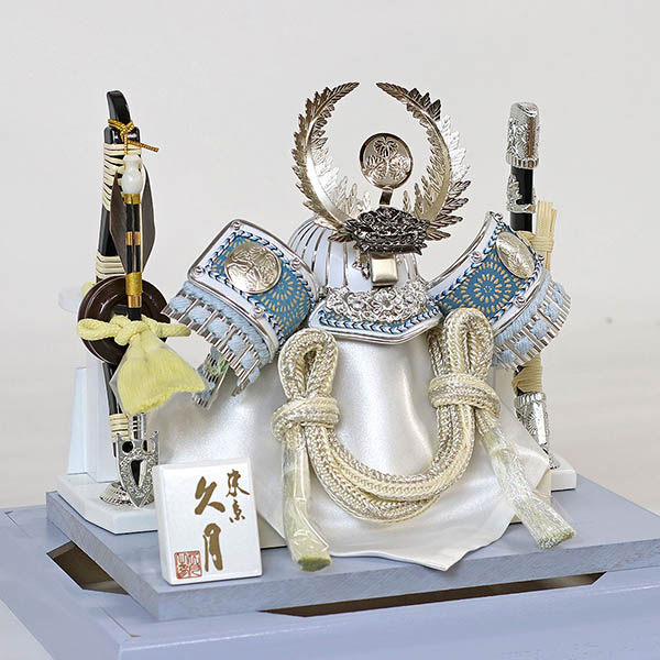 久月　 五月人形　久月 徳川家康公 兜 アクリルケース 取付ケース入り　詳細画像