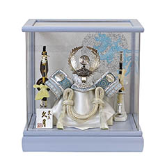 五月人形: 久月 徳川家康公 兜 アクリルケース 取付ケース入り