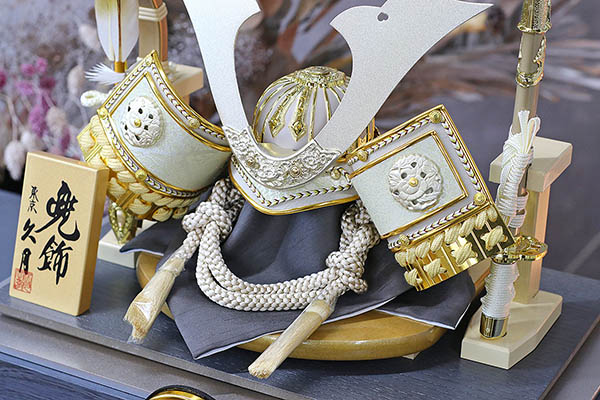 久月　 五月人形　久月 兜飾り 取付ケース入り アクリルケース飾り　詳細画像