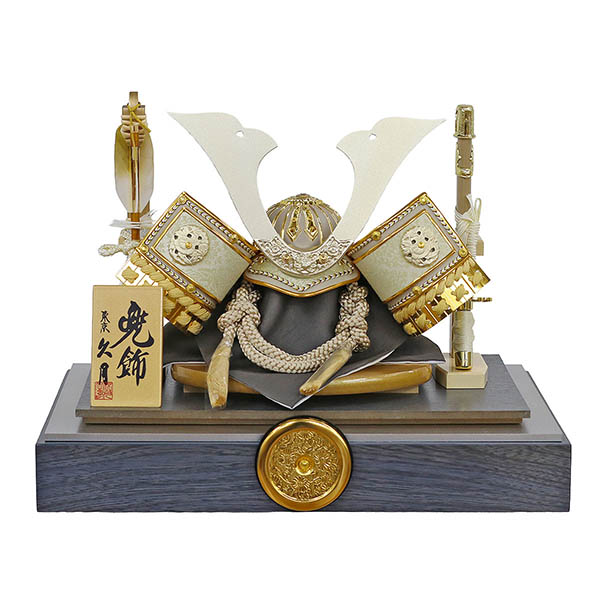 久月　 五月人形　久月 兜飾り 取付ケース入り アクリルケース飾り　詳細画像