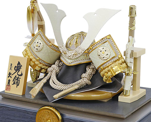 久月　 五月人形　久月 兜飾り 取付ケース入り アクリルケース飾り　詳細画像