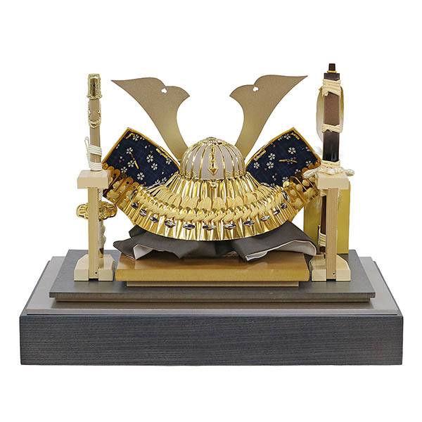 久月　 五月人形　久月 兜飾り 取付ケース入り アクリルケース飾り　詳細画像