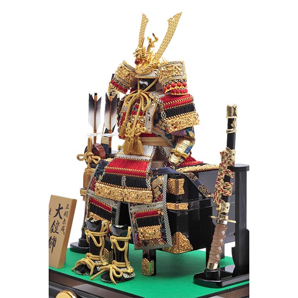 五月人形 久月 久月 鎧 正絹 色々縅 六角 前面アクリルケース 取付ケース入り 詳細画像 久月 五月人形 久月 鎧 正絹 色々縅 六角 前面アクリルケース 取付ケース入り 詳細画像