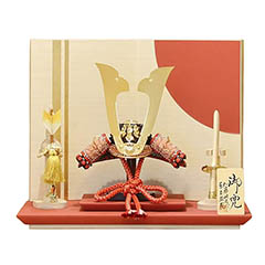 五月人形: 加藤峻成作 彩り 大地 兜 平飾り