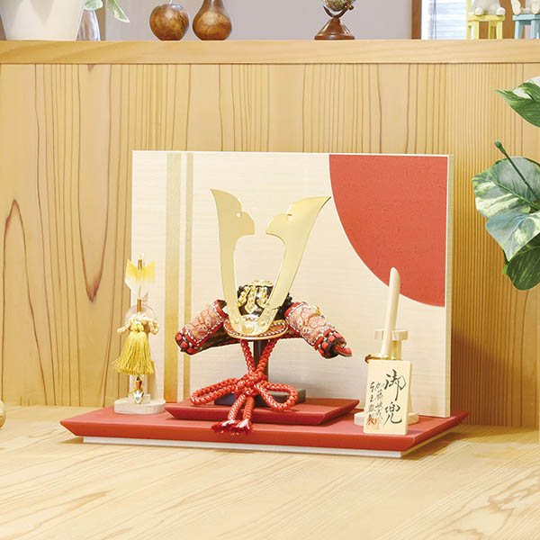 東玉　 五月人形　加藤峻成作 彩り 大地 兜 平飾り　詳細画像