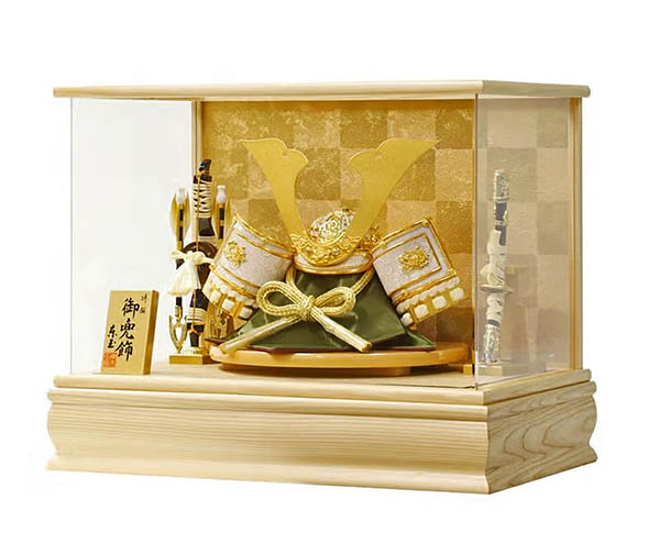 五月人形 東玉 白金中鍬形 木目 白木 兜 アクリルケース飾り 詳細画像 東玉 五月人形 白金中鍬形 木目 白木 兜 アクリルケース飾り 詳細画像