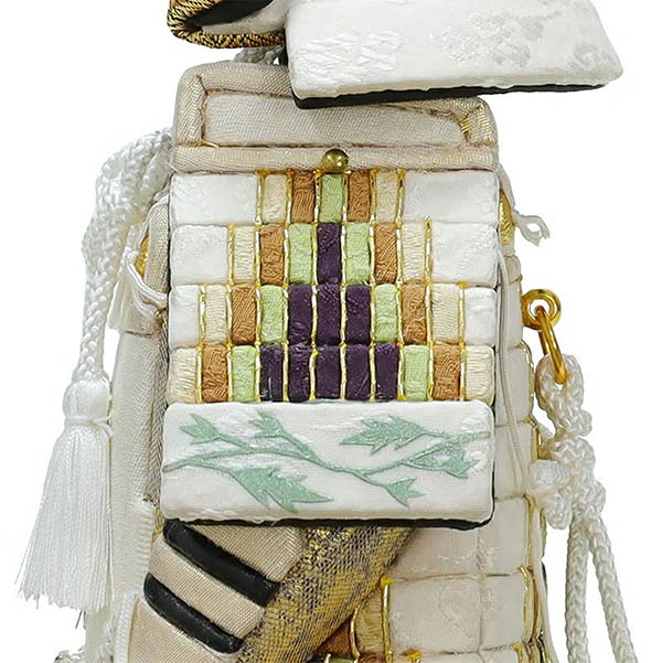 東玉　 五月人形　「風」 白風 はくふう 木目込み 鎧飾り 　詳細画像