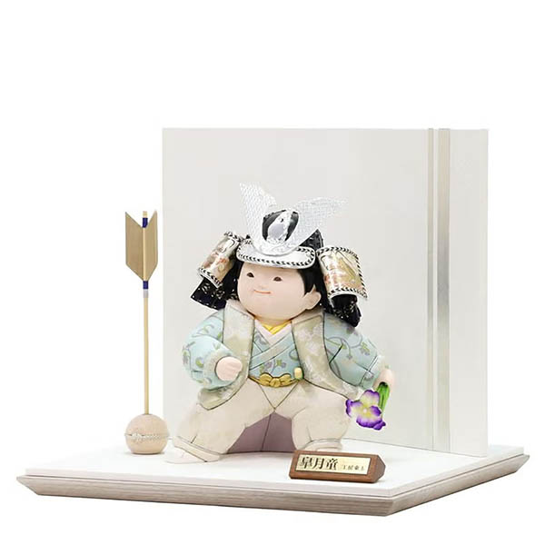 五月人形 東玉 端午木目込人形 皐月童 碧 あお 木目込み 子供大将飾り 詳細画像 東玉 五月人形 端午木目込人形 皐月童 碧 あお 木目込み 子供大将飾り 詳細画像