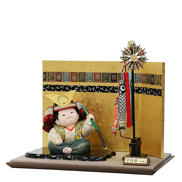 東玉　 五月人形　端午木目込人形 皐月童 凜 りん 木目込み 子供大将飾り　詳細画像
