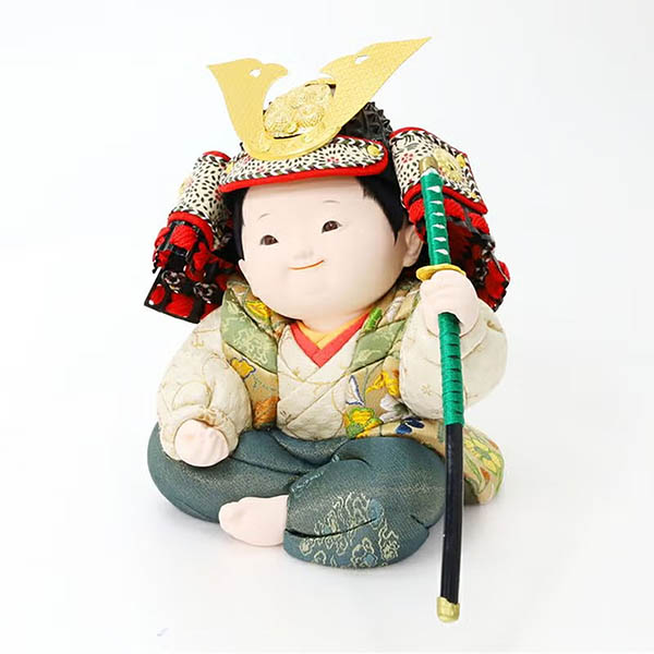東玉　 五月人形　端午木目込人形 皐月童 凜 りん 木目込み 子供大将飾り　詳細画像