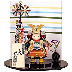 幸一光作 鎧着大将飾り 「大」 【214T70562】