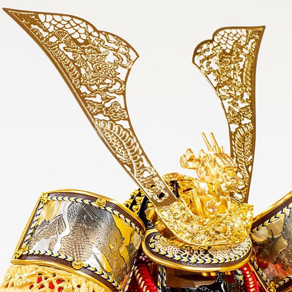 吉徳　 五月人形　飛龍大鎧 高床台飾り　詳細画像