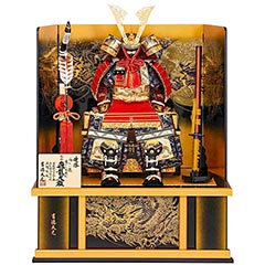 五月人形: 飛龍大鎧 高床台飾り 【800H81562】