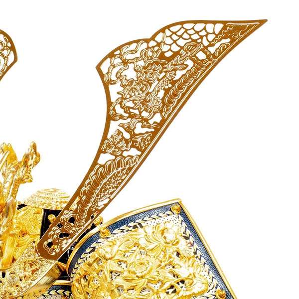 五月人形 吉徳 正絹赤絲縅 飛龍之兜 高床台飾り 詳細画像 吉徳 五月人形 正絹赤絲縅 飛龍之兜 高床台飾り 詳細画像