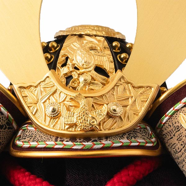 五月人形 吉徳 正絹赤絲縅 純金箔押兜 兜飾り 詳細画像 吉徳 五月人形 正絹赤絲縅 純金箔押兜 兜飾り 詳細画像