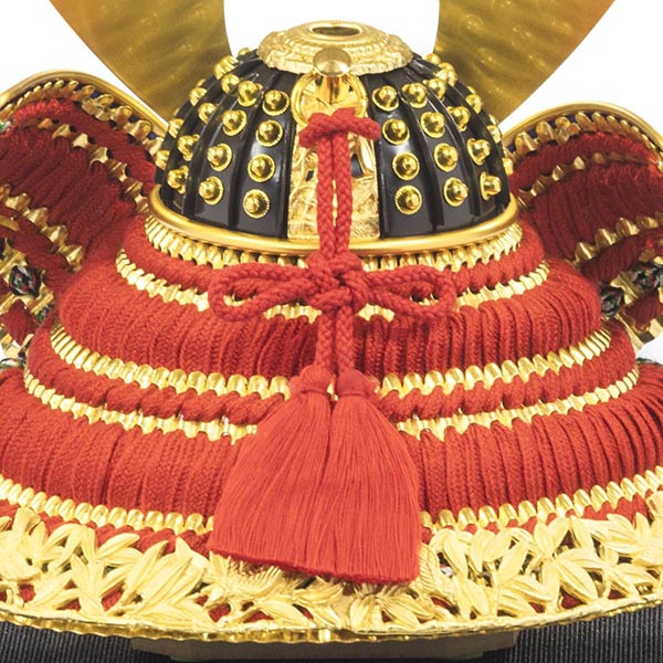 五月人形 吉徳 正絹赤絲縅 純金箔押兜 兜飾り 詳細画像 吉徳 五月人形 正絹赤絲縅 純金箔押兜 兜飾り 詳細画像