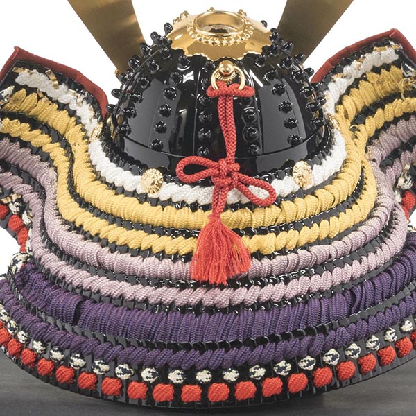 五月人形 吉徳 加藤鞆美作 正絹紫裾濃縅 和紙小札 兜飾り 詳細画像 吉徳 五月人形 加藤鞆美作 正絹紫裾濃縅 和紙小札 兜飾り 詳細画像