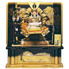 五月人形: 彫金色々縅 13号若大将飾り