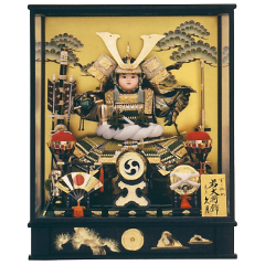五月人形: 9号若大将　取付ケース入