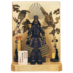 五月人形: 10号　豊臣秀吉<br>オルゴール　黒色付