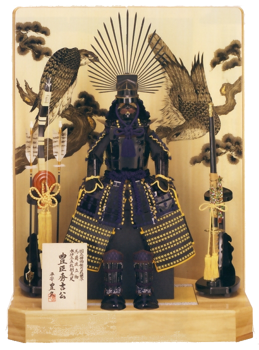 10号 豊臣秀吉<br>オルゴール 黒色付