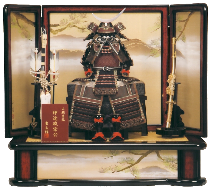 6号 銅色 伊達政宗<br>オルゴール 黒色付