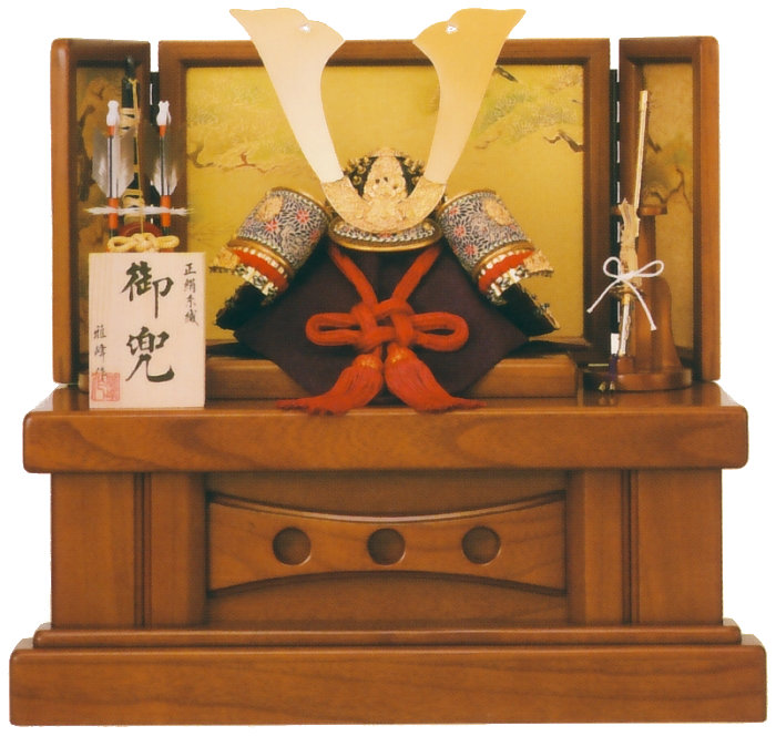 兜10号平飾り 金小札