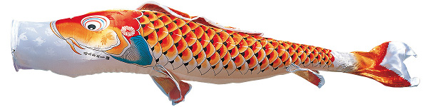 吉兆　単品鯉のぼり　赤鯉