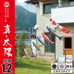 こいのぼり: 真・太陽　1.2M　にわデコセット　庭園用