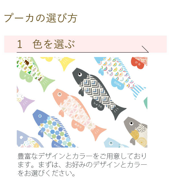 プーカの選び方 色を選ぶ