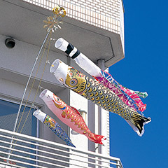 こいのぼり: スターゴールド鯉 1.5m6点 ネオビルダースタンドセット