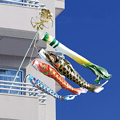 こいのぼり: 凛風 1.5m6点 ネオビルダースタンドセット