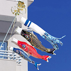 こいのぼり: 天晴鯉 1.5m6点 ネオビルダースタンドセット