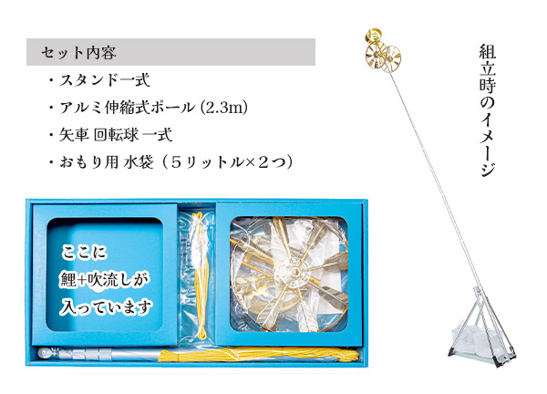天晴鯉 1.5m6点 ネオビルダースタンドセット