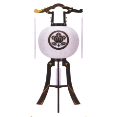 12号綾型蒔絵紋天（プラスチック製・電気コード式）【家紋代込】