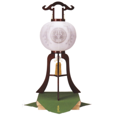 銘木桜絹二重桐箱入（木製・電気コード式）【家紋代込】