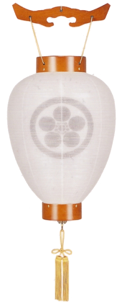 別選萩の香絹二重無地（木製・電池式）【家紋代込】