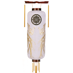 博多長木製ワイン塗向金鳳凰(木製・電気コード式)【家紋代込】