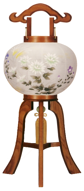 雅木目10号絹二重絵入（木製・電気コード式）